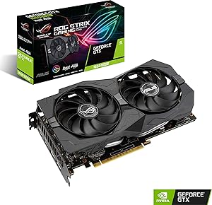 ASUS ROG Strix GeForce GTX 1650 Super Advanced 4GB Edition GDDR6 HDMI 2.0 DP 1.4 Gaming Graphics Card (ROG-STRIX-GTX1650S-A4G-GAMING)