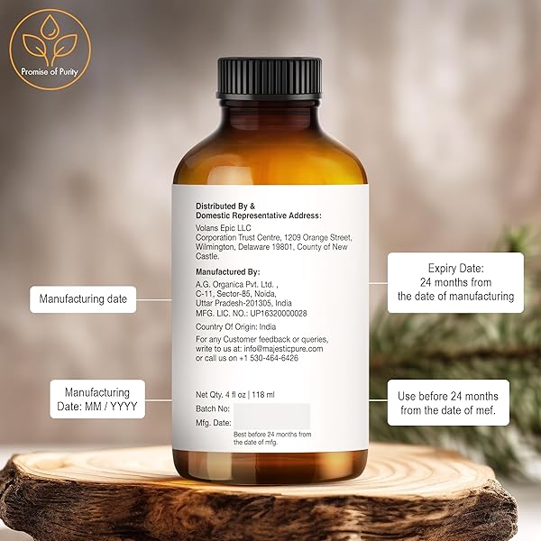 MAJESTIC PURE ESSENTIAL OIL WITH GLASS DROPPER – 100% PURE AND NATURAL – ESSENTIAL OILS FOR DIFFUSER, AROMATHERAPY, SOAP AND CANDLE MAKING, CEDARWOOD ESSENTIAL OIL, CEDARWOOD OIL, 4 FL OZ