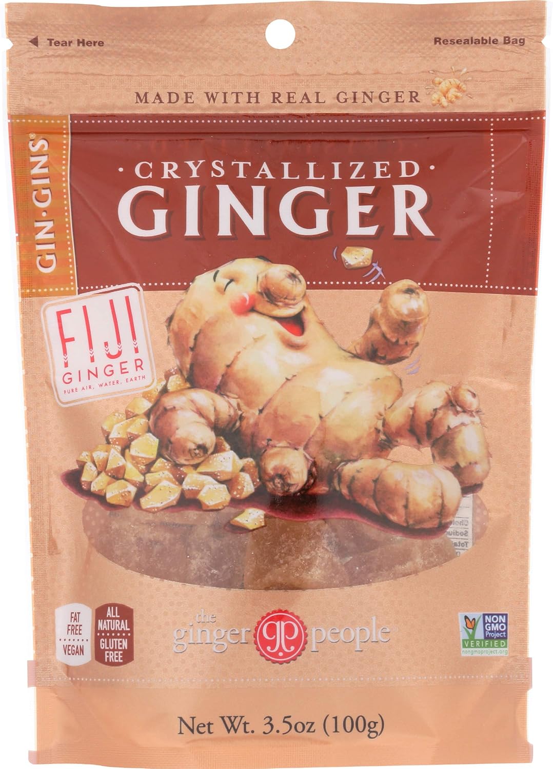Ginger People Crystallized Ginger Candy, 3.5 Ounce : Hard Candy : Grocery & Gourmet Food