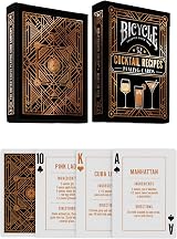 Bicycle Cocktail Playing Cards Deck with Recipes Black 52 Cards USA Made view 7