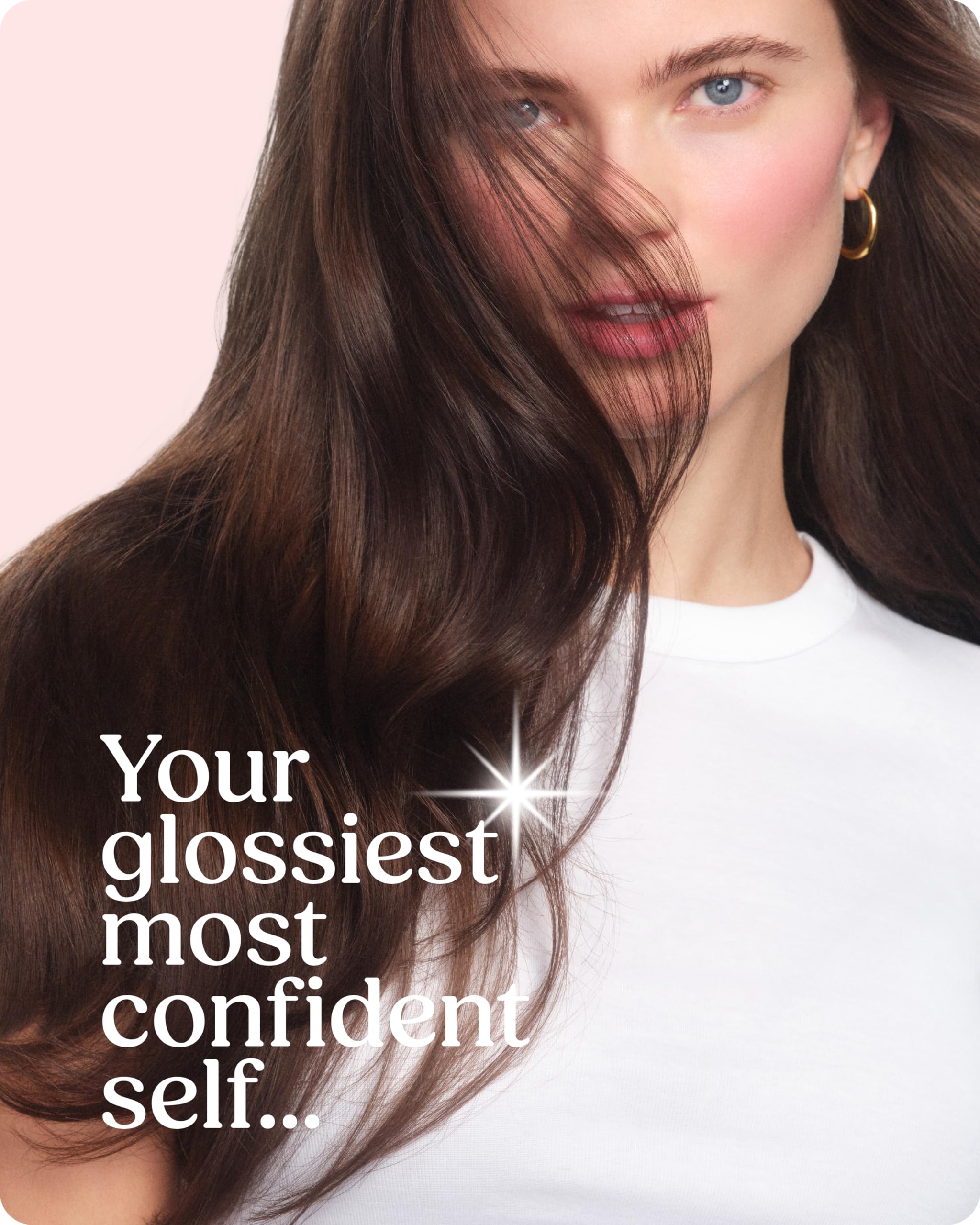 Glaze Supergloss Color Conditioning Gloss – Hydrating Semi-Permanent Color Hair Gloss & Shine Boost – Color Depositing Mask - Vegan, Cruelty-Free – 6.4 Fl Oz - Blazing Brown - Dark Cool Brown