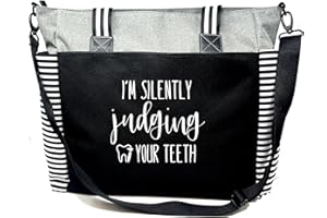Brooke & Jess Designs Dental Assistant Gifts - Dentist Tote Bags Clinical Bag Gifts for Women Dentist