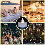 Jialine 100 Pack Flameless LED Tea Lights Realistic 200H Warm White view 6