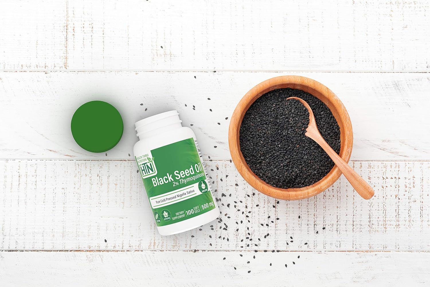 Black Seed Oil 500mg 2% Thymoquinone (10mg TQ per Serving) 100 Count, 100% Pure Cold-Pressed - Image 5