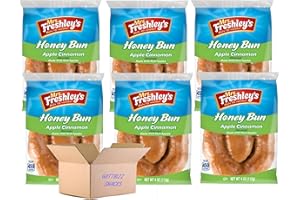 Wittbizz Snacks Bundles Apple Cinnamon Honey Buns by Ms Freshly, 4oz Each, 6 Pack,