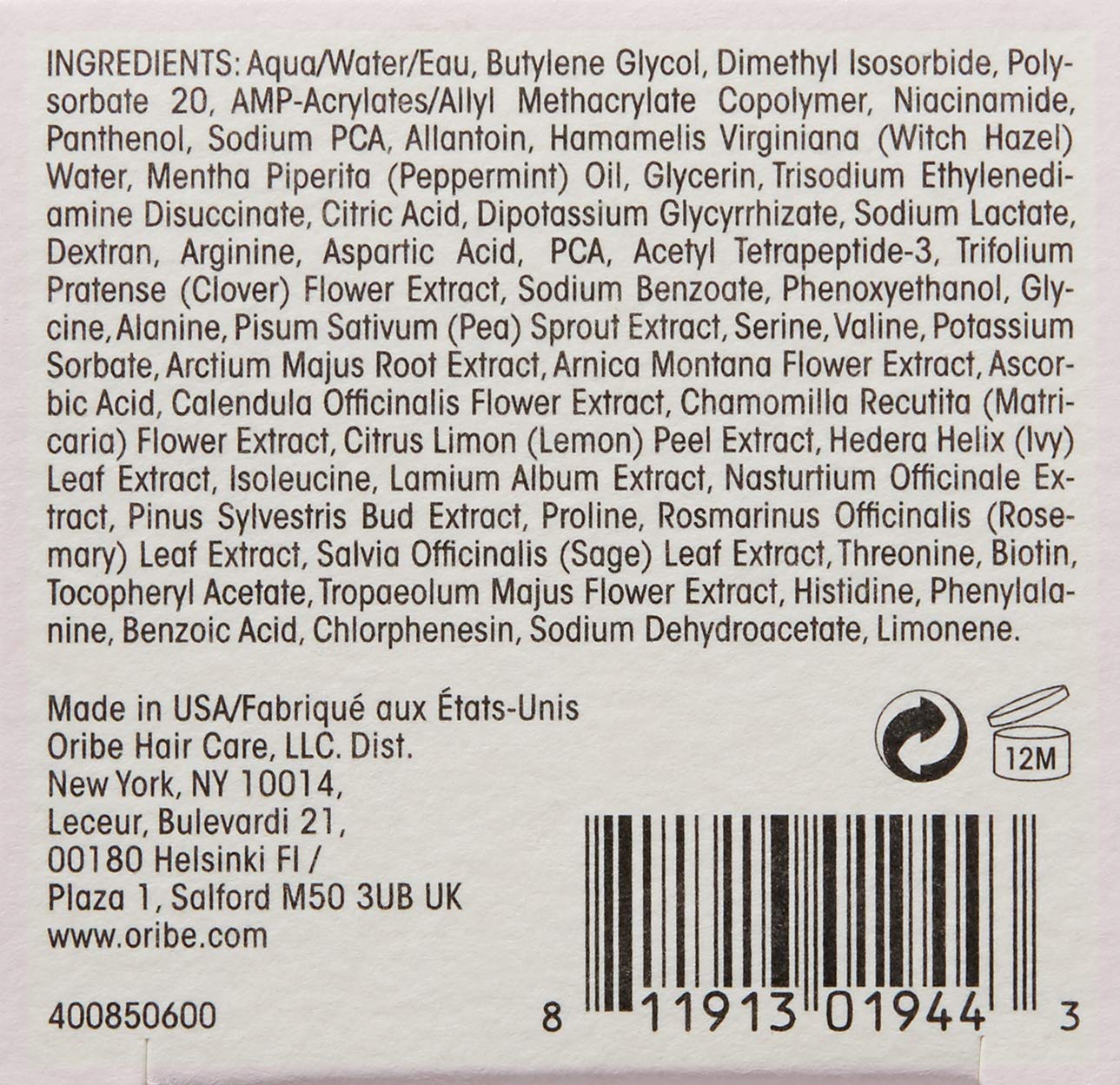 Oribe Serene Scalp Thickening Treatment Spray: Premium Beauty