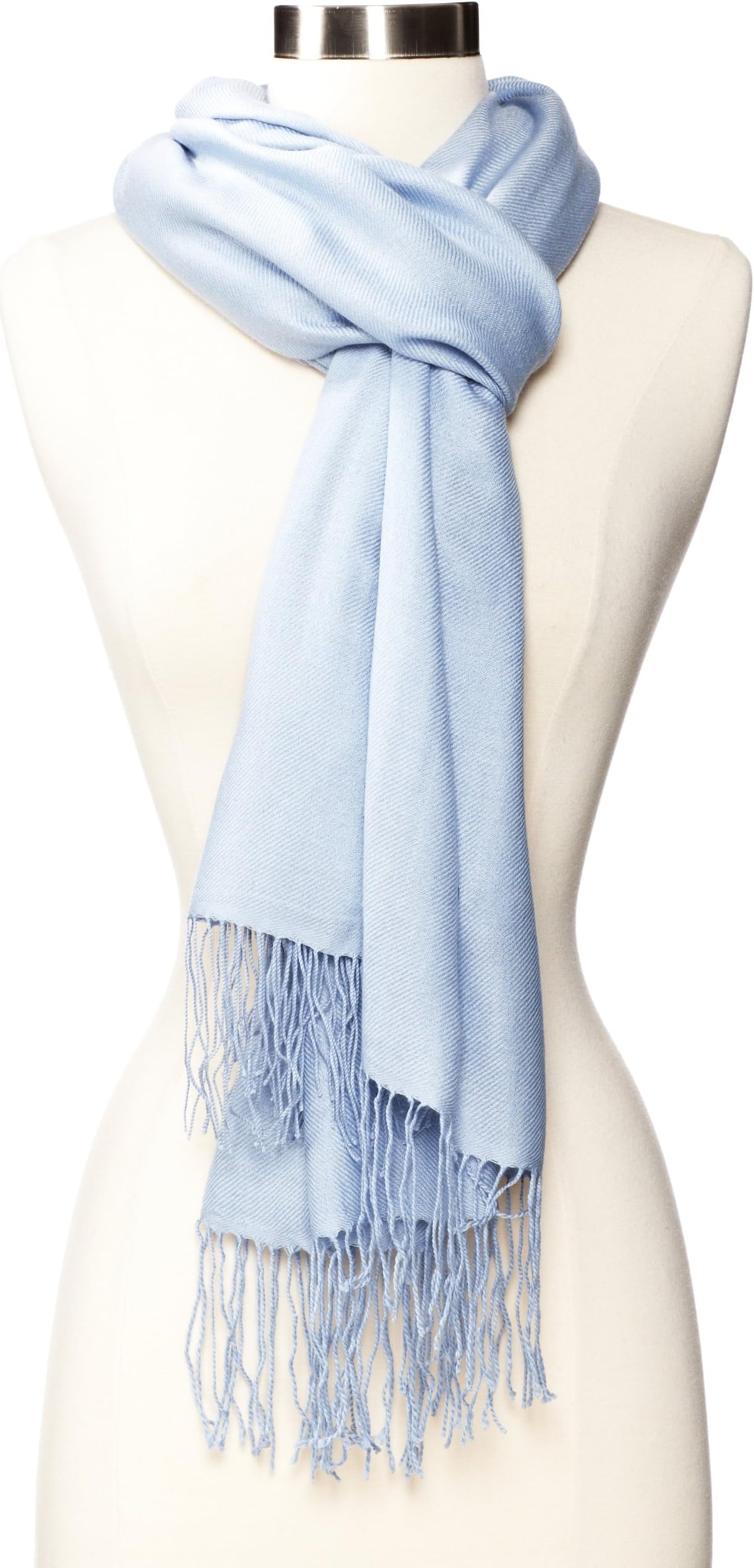 Amicale Women's 100% Cashmere Pashmina Solid Scarf