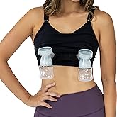Cadence Nursing & Pumping Bra - Hands-Free Pumping Bra Compatible to All Standard Pump Flanges & Wearable Pumps