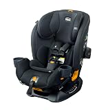 Chicco OneFit LX ClearTex All-in-One Car Seat with LeverLock Installation, Slim Design, Convertible Car Seat, Seat for Infants and Children 5-100 lbs | Ebony/Black