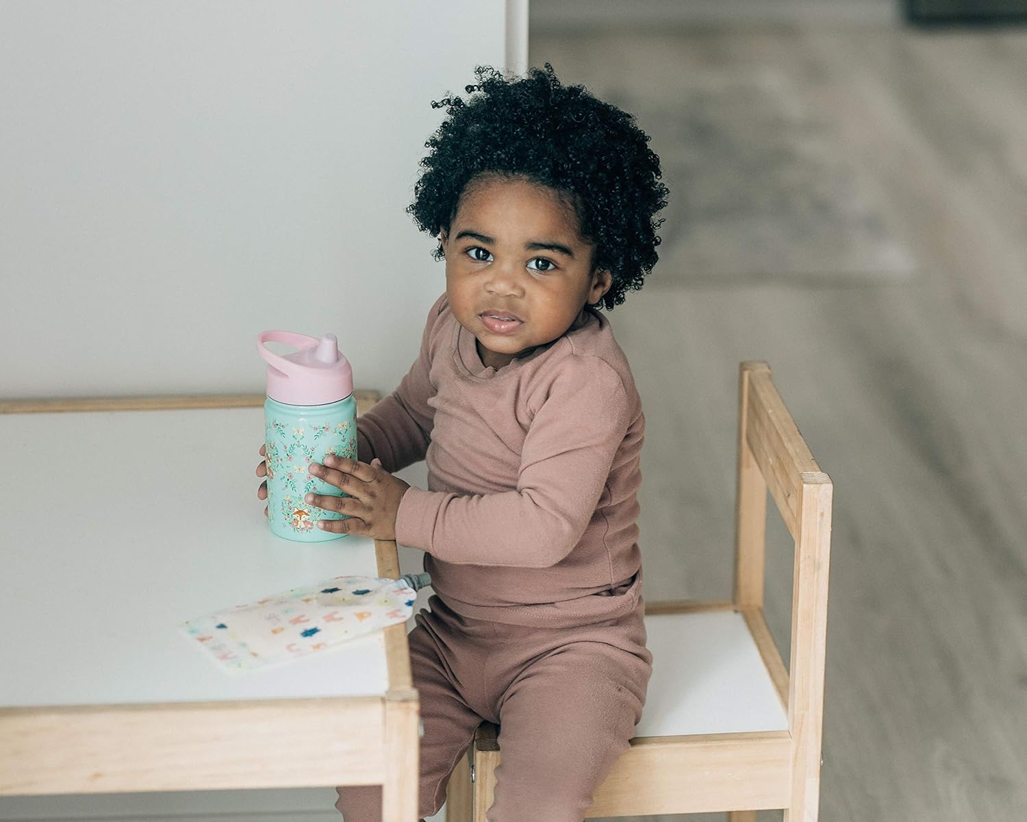 Simple Modern Kids Summit Sippy Cup Thermos 10oz - Stainless Steel Toddler Water Bottle Vacuum Insulated Girls and Boys Hydro Travel Cup Flask -Fox and the Flower Purple: Kitchen & Dining
