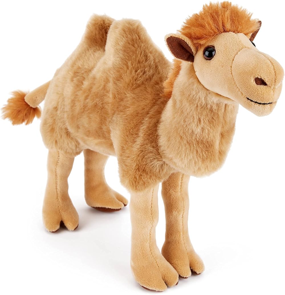 Zappi Co Plush Bactrian Camel Stuffed Animal 26cm Safari Collection