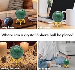 Amazing Gemstone Ruby Zoisite Crystal Ball with