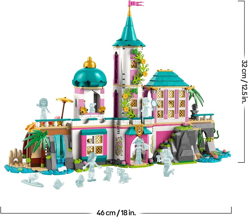 ǀ Disney Princess Schloss & königliche Haustiere – Set mit detaillierter Innenausstattung – inkl. Arielle, Rapunzel, Mulan, Jasmin & Vaiana Mini-Figuren – Geschenk für Kinder ab 6 Jahren – 43267 — Foto 7 von 8
