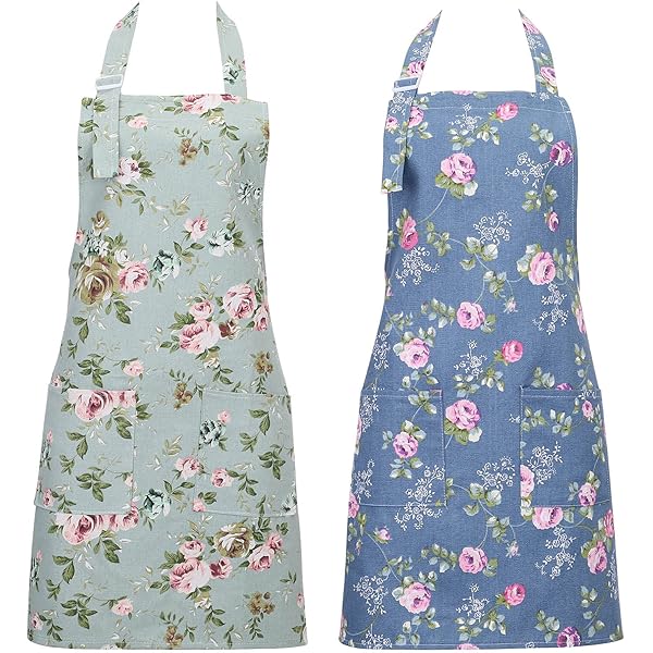 Tablier De Cuisine DILLMAN Pour Femme Avec Poches Pour Essuyer Les Mains Grande Poche Imperm Able Pour La Cuisine Et La P Tisserie Blanc~p118977078