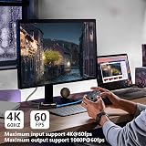 Knadgbft USB 3.0 4K Game Capture Card 1080P 60FPS Loop-Out Live Stream Switch view 6