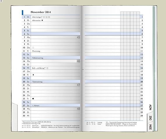 Brunnen Ersatzkalendarium 753 8,7x15,3cm 1 Monat/2 Seiten 2019: Amazon.de: Bürobedarf & Schreibwaren