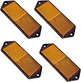 AB Tools Amber Large Rectangular Side Reflector 4 Pack TR067 126x51x7mm
