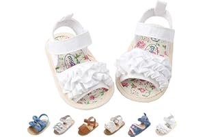 SLIVERY COLOR Baby Girls Sandals Summer Shoes Outdoor First Walker Toddler Girls Shoes for Summer