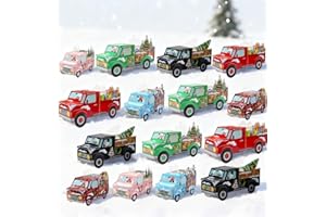 HEIPINIUYE 24 Empty Advent Calendar Boxes to Fill Yourself, DIY Empty Christmas Countdown Calendars 2025 Fillable Advent Calendar Box for Kids Adults Xmas Truck Calendars Gift Boxes