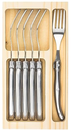 Laguiole Style de Vie Gabeln Premium Line, 6-teilig, Edelstahl