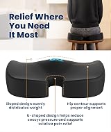 Everlasting Comfort Memory Foam Seat Cushion for Office Chair & Car – Large, view 3