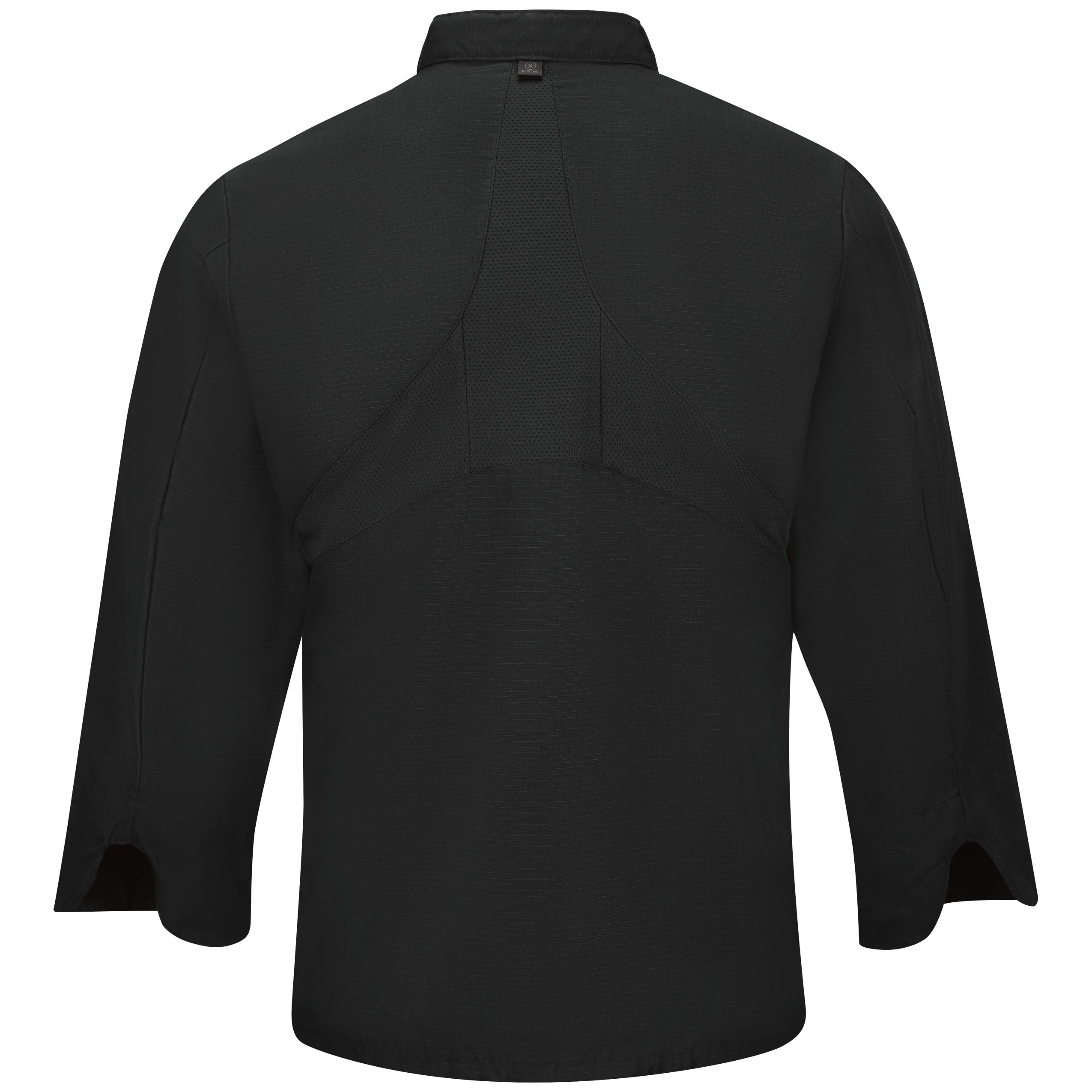 Red Kap Men's Long Sleeve Ten Button Chef Coat with Mimix and Oilblok