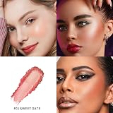 Oulac Shimmer Blusher Coral lluminator for Cheeks Light Tone Skin F03 Sweet Date view 2
