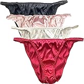Colorful Star 4 Pack Women's Sexy Pure Silk Panties