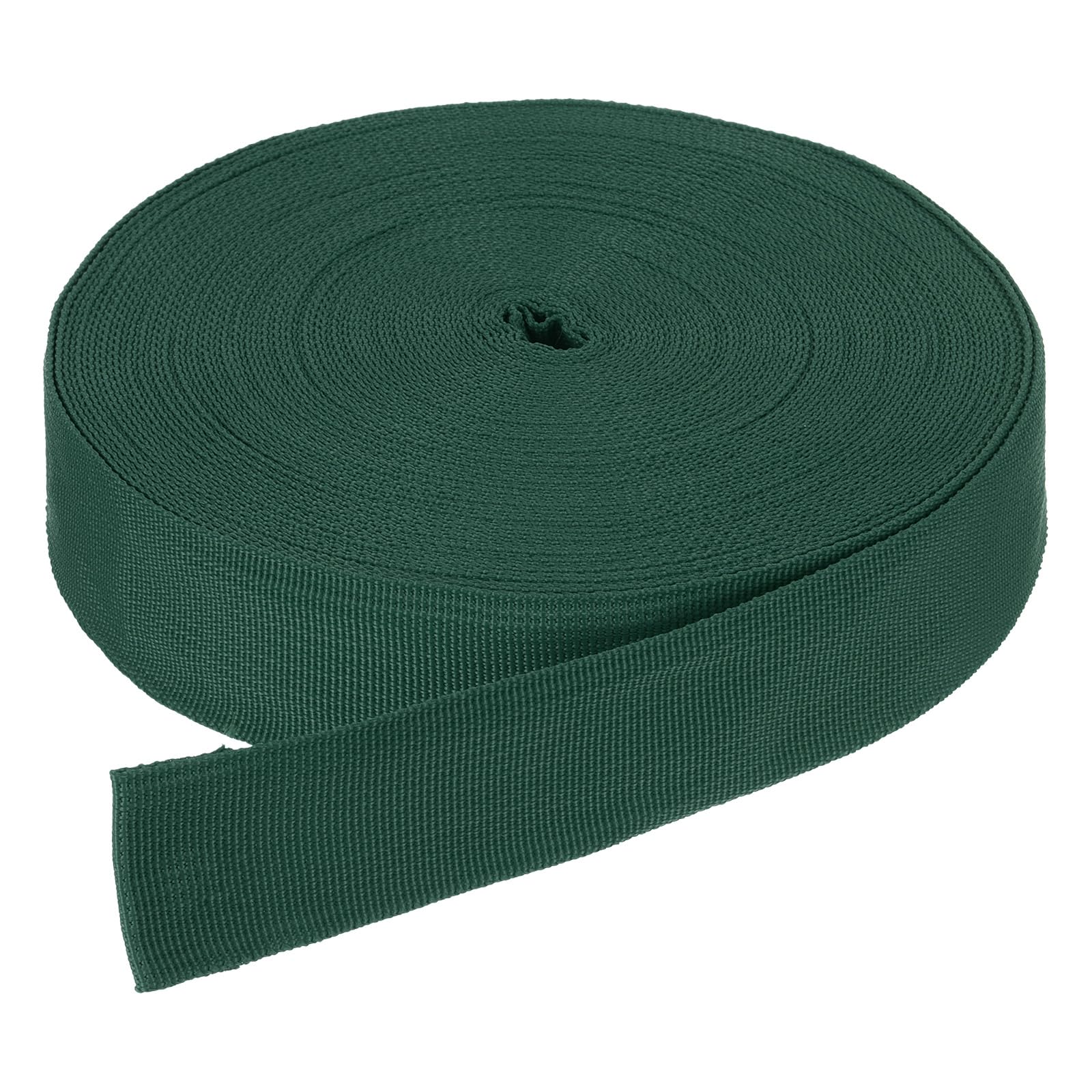 DMiotech 50 Yard x 1 1/2 Inch Width Nylon Webbing Strap Poly Flat Webbing Strapping for DIY Craft Backpack Strapping, Sewing, Outdoor Gear Repair, Dark Green