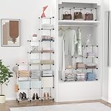 HOMIDEC 16 Cube Storage Bookcase Shelving Unit White Modular DIY Organizer view 3