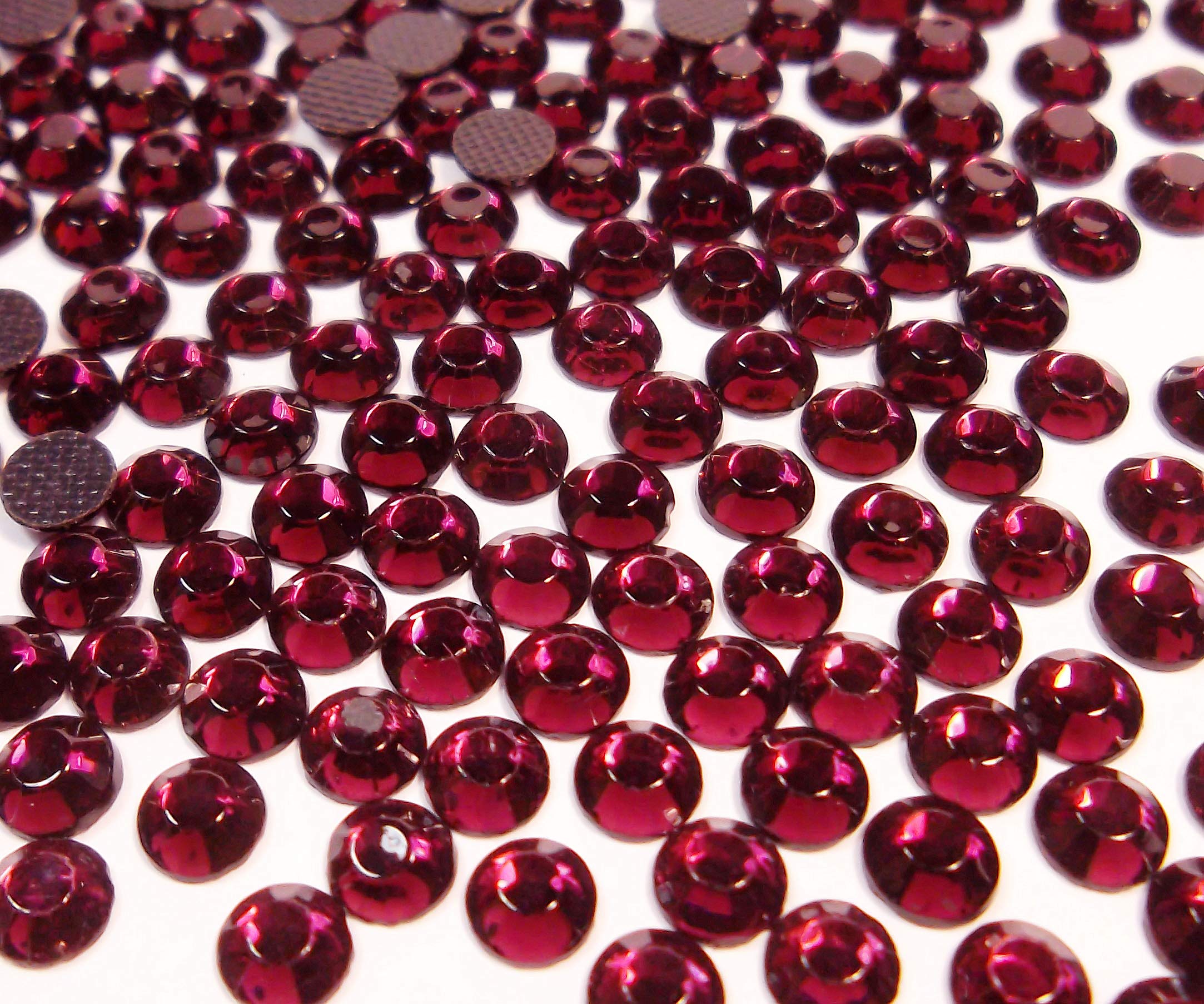 Perlin Hot Fix 4 mm Glass Flat Back Rhinestones SS16 2880 Pieces Hotfix Stones Round Crystal Gemstones 3.4 ~ 4 mm (Amethyst)