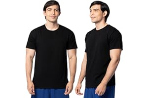 Fruit of the Loom Men's Eversoft Cotton Odor Control & Breathable Moisture Wicking T-Shirts