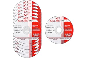 TRAMULL Ultra Thin Cut Off Wheel 4'' x .04'' x 5/8'' for Metal and Stainless Steel Cutting, Type 1, Angle Grinder Uses (12 PCS)