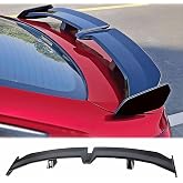STSEV01 Universal 55" Rear Spoiler Glossy Black DeckLid Lip Accessories | (for Mazda Nissan Sentra Toyota Camry Honda Civic Dodge Charger), Nice Clean Look Mods, Aggressive Look, Tape installation
