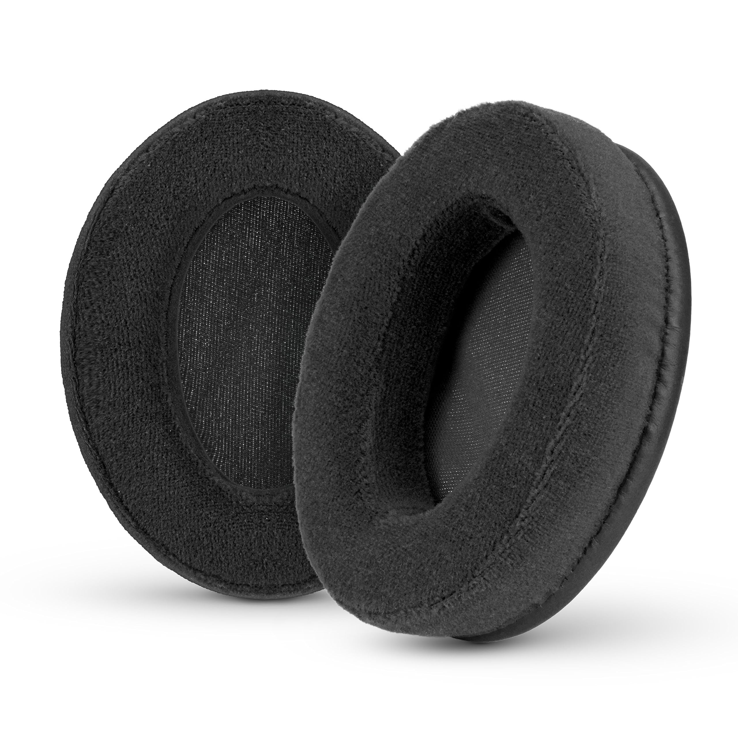 Brainwavz Replacement Memory Foam Earpads - Suitable For Many Headphones - AKG, HifiMan, ATH, Philips, Fostex, Grado, Sony ear pad (Black Velour)