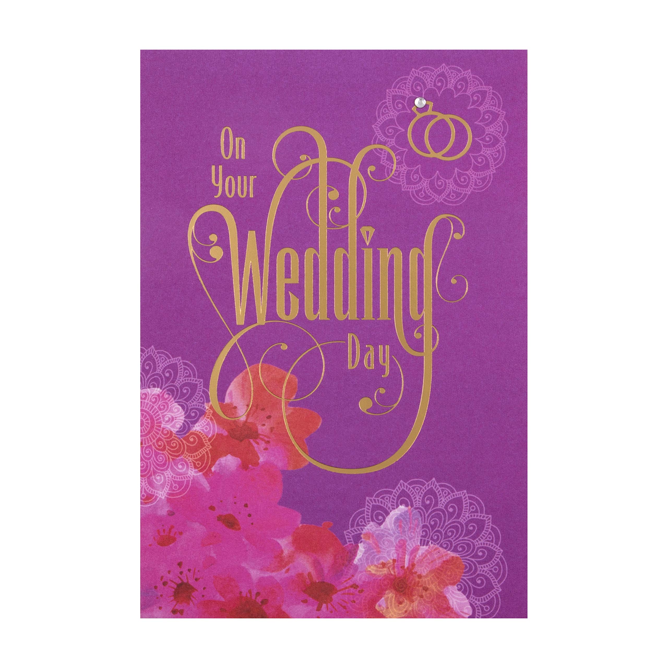 Wedding Congratulations Card from Hallmark - Colourful Contemporary Design