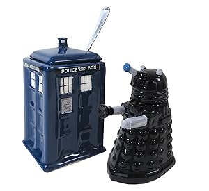 Doctor Who Dalek & TARDIS Creamer & Sugar Bowl - Licensed BBC