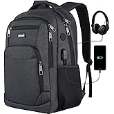 Paude Backpack for Men and Women,School Backpack for Teens,15.6 inch Laptop Backpack with USB Charging port for Business College Travel