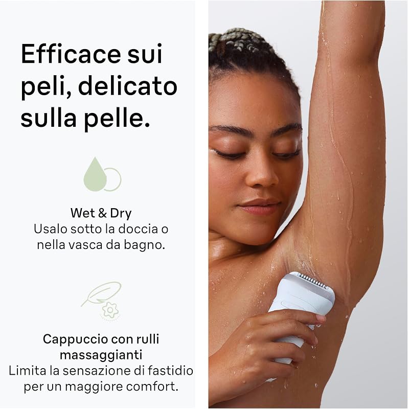 Silk-Épil 7 Epilatore Elettrico Donna, Accessori, 7-241, Argento
