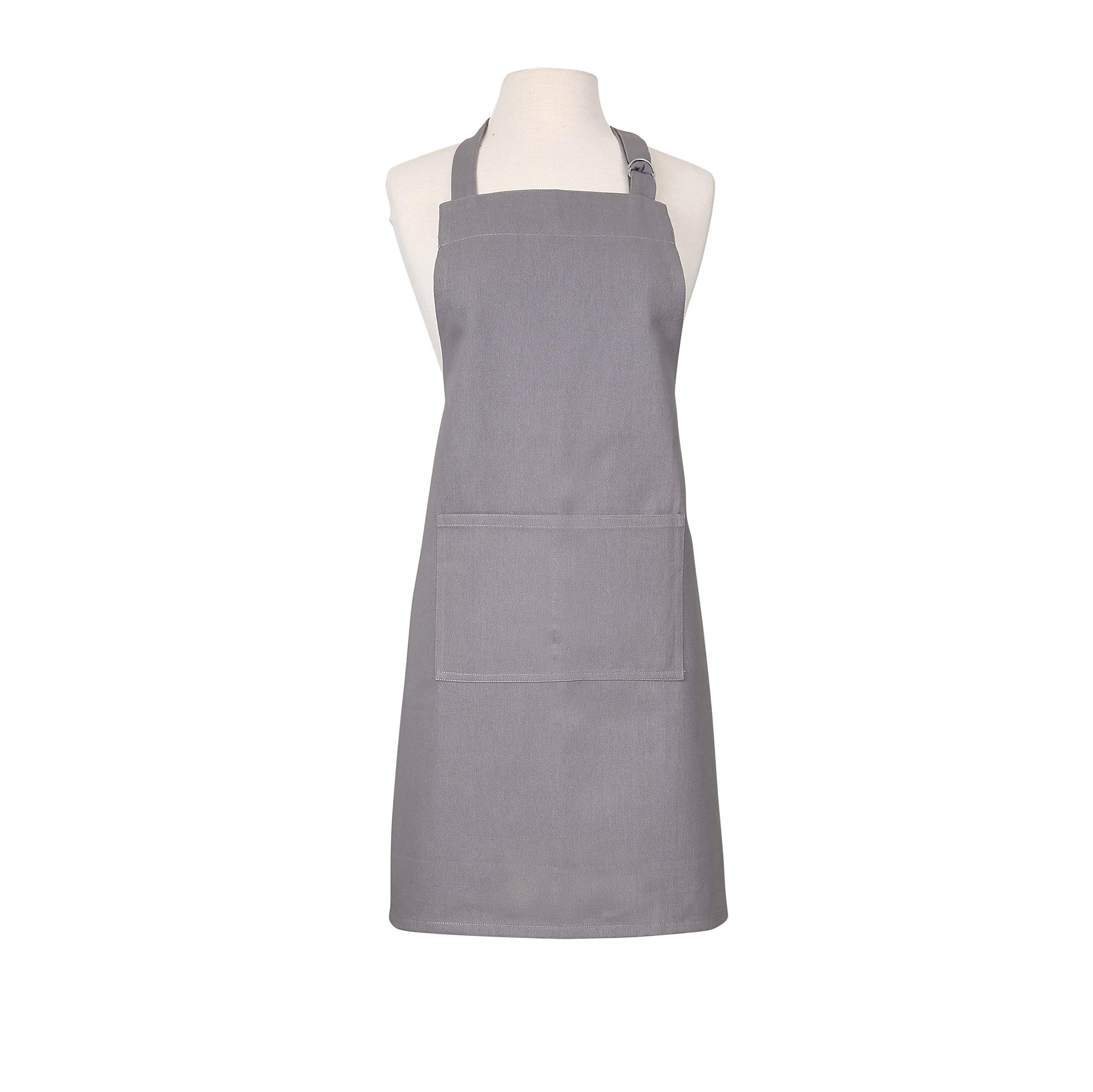 Dexam Love Colour Adult Apron, 100% cotton, Slate Grey