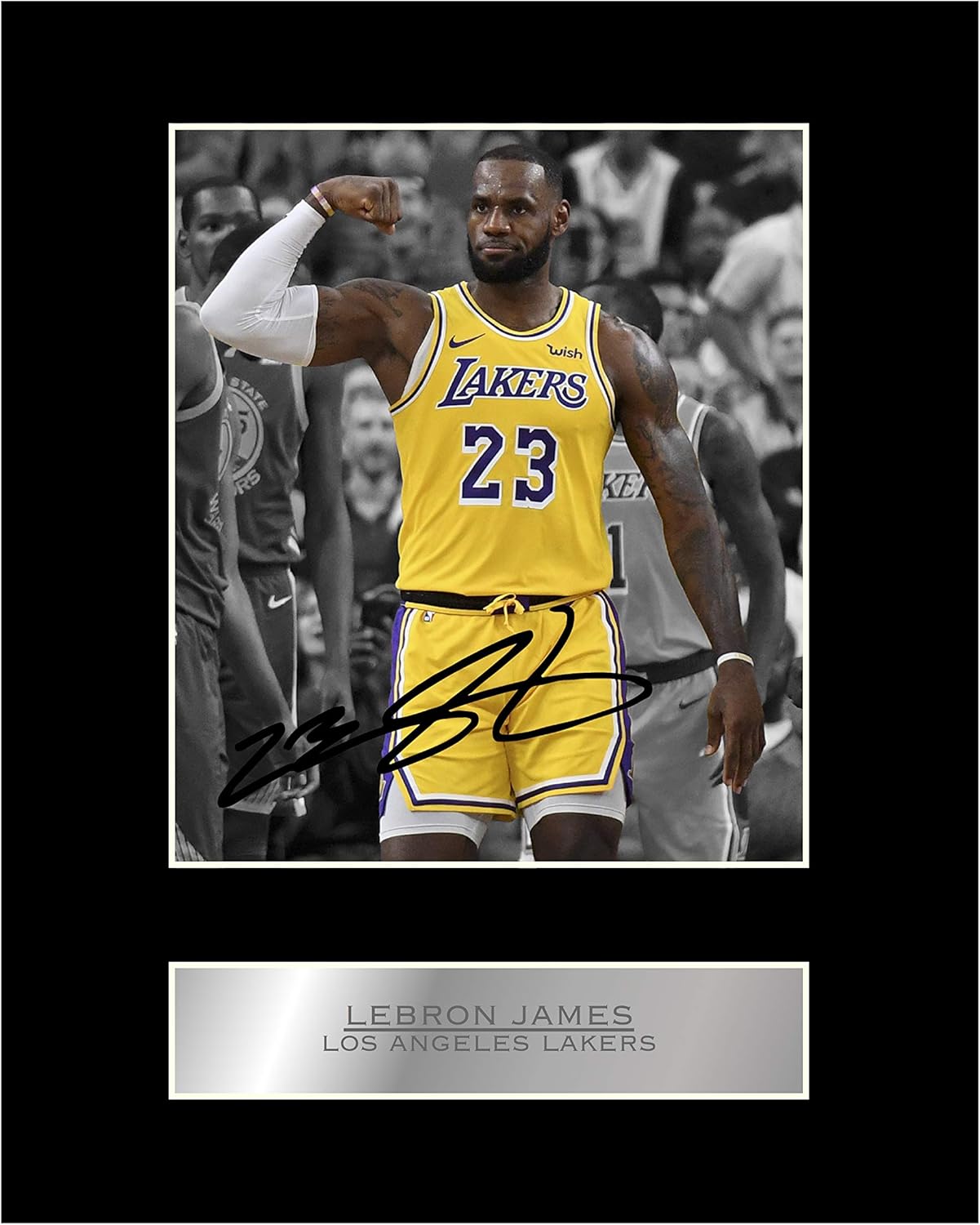 Lebron James Signed Mounted Photo Display Los Angeles Lakers 1 Nba Autographed Gift Picture Print Amazon Co Uk Kitchen Home