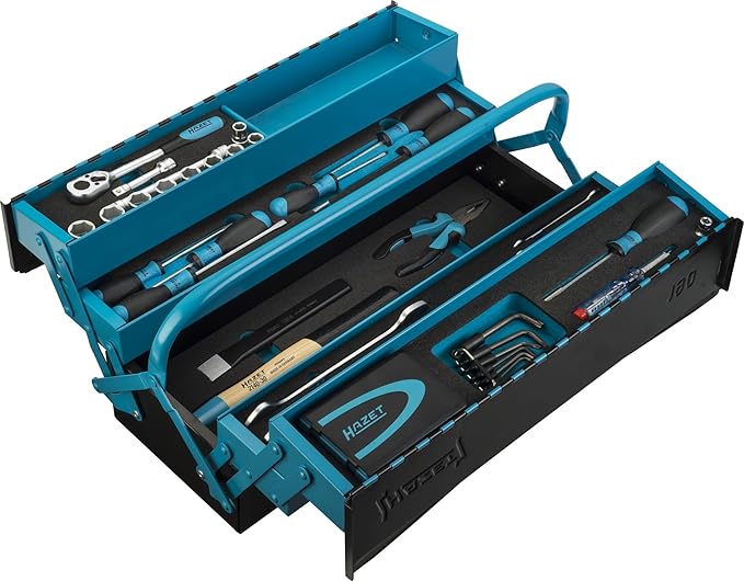 HAZET Professional 79Piece Tool Kit in Metal Cantilevered Tool Box