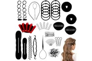 JALCH 27-Piece Hair Styling Accessories - Magic Spiral Braid & Design Tools Kit for Women - DIY Hair Accessories for Creative
