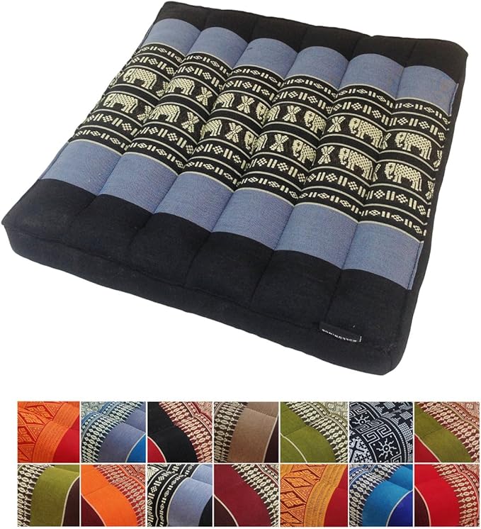 Collumino® Traditional Thai Kapok Seat Cushion Size 40 x 40cm for Yoga