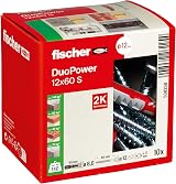 fischer DuoPower 12 x 60 S Universal Plug Set with Screws 10/10