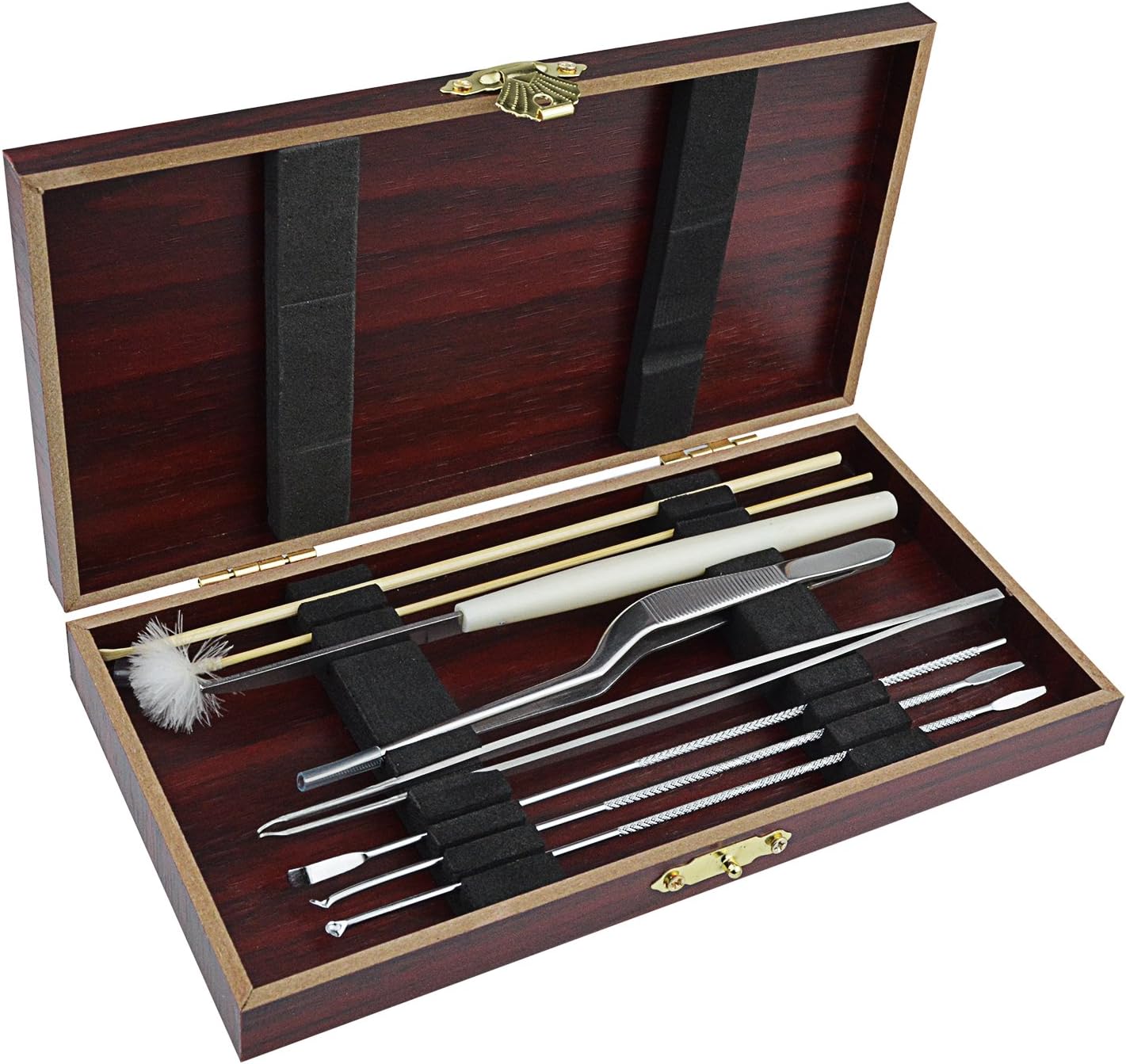 Yookat 8 Pcs Ear Pick Ear Curette Earwax Removal with Storage Box Hygiene Cleaner Stainless Steel Ear Cleaning Tool Ear Wax Removal Kits