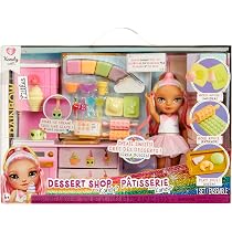 Amazon.com: Rainbow High Littles Dessert Shop Playset + Small Doll ...