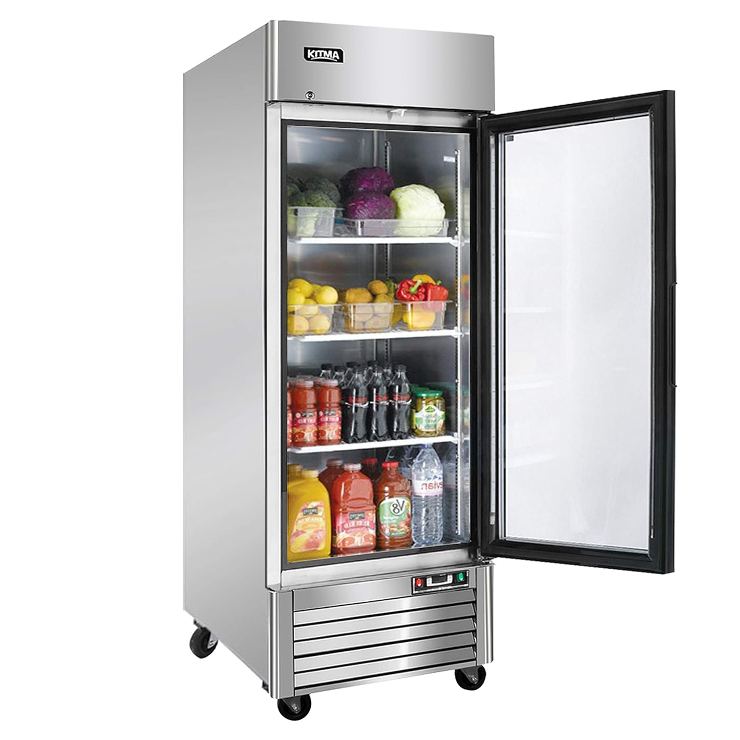 Congelador vertical puerta de cristal | ️ Los congeladores más completos.