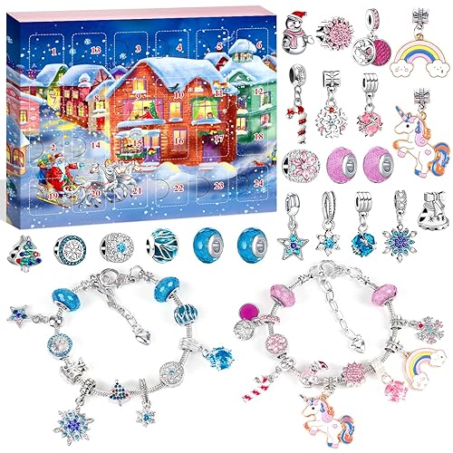 Stocking Fillers: Unicorn Toys for Age 5+ - Bracelet Making Kits, Arts & Crafts, Advent Calendars, Secret Santa & Christmas 2024