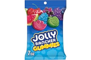 JOLLY RANCHER Gummies Assorted Fruit Flavored Candy Bag, 7 oz